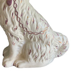 English Staffordshire animal figure for a collected home fur and chain details