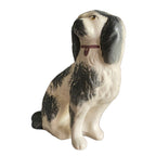 english antique spaniel mantel piece soft pink collar side view