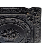 Antique Union Case – Girls Catching Butterflies & Floral Basket with Dual Portraits