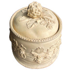 Antique 1881 Wedgwood Caneware Vegetable Tureen, Cauliflower Finial