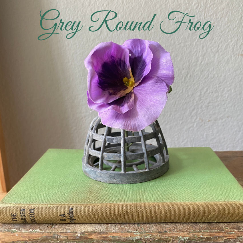 Antique Flower Arrangement Frog Cage