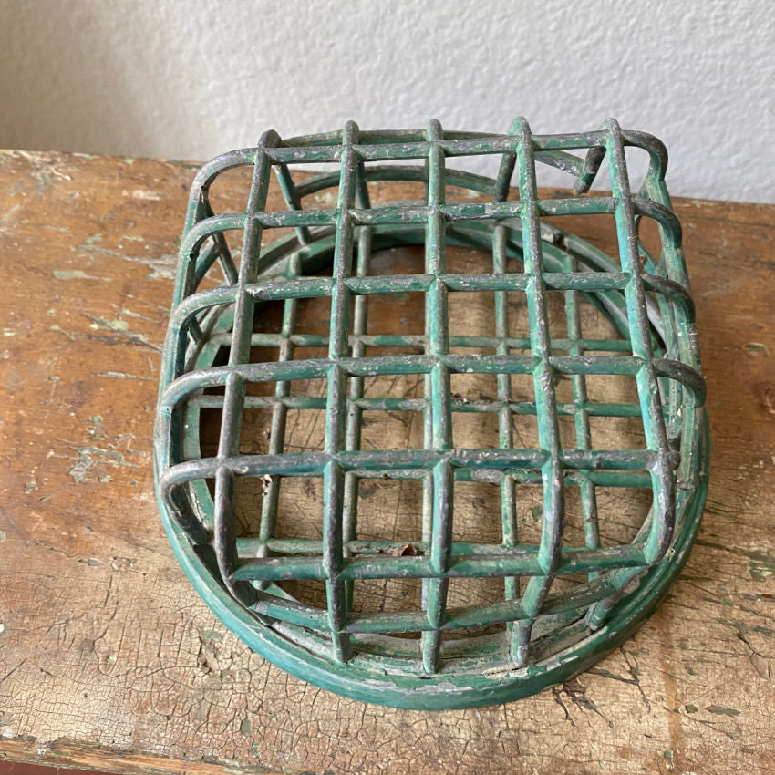 Antique Flower Arrangement Frog Cage