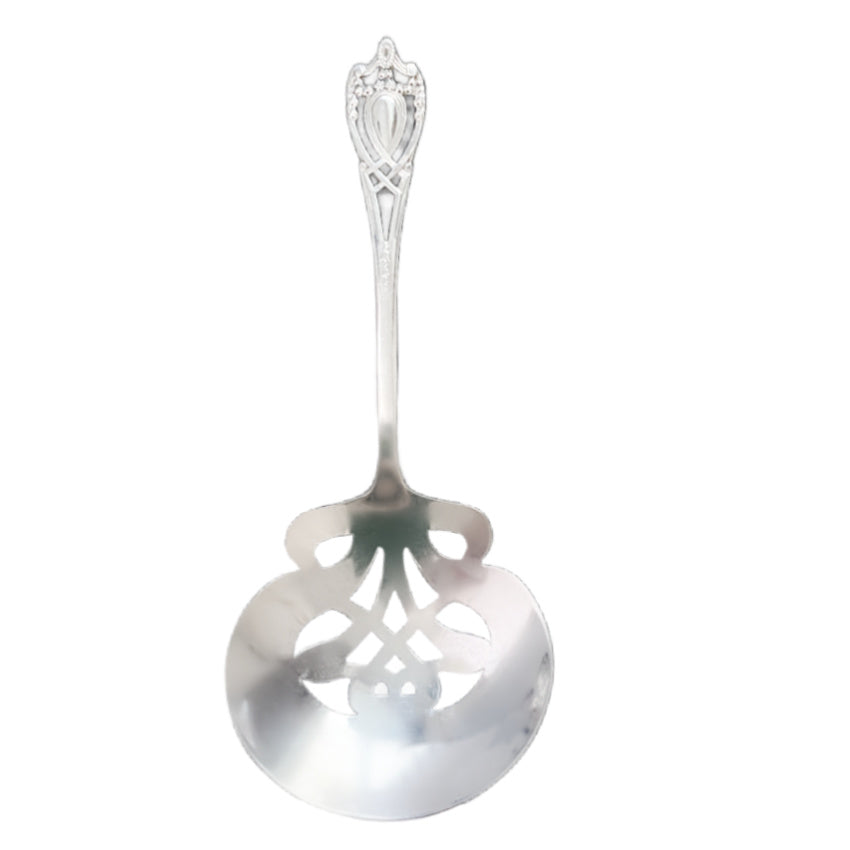 Exquisite Antique Sterling Silver Plated Bon Bon Spoon