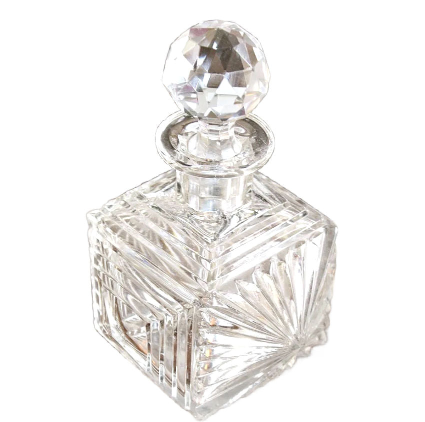 Art Deco Square Cut Perfume Bottle