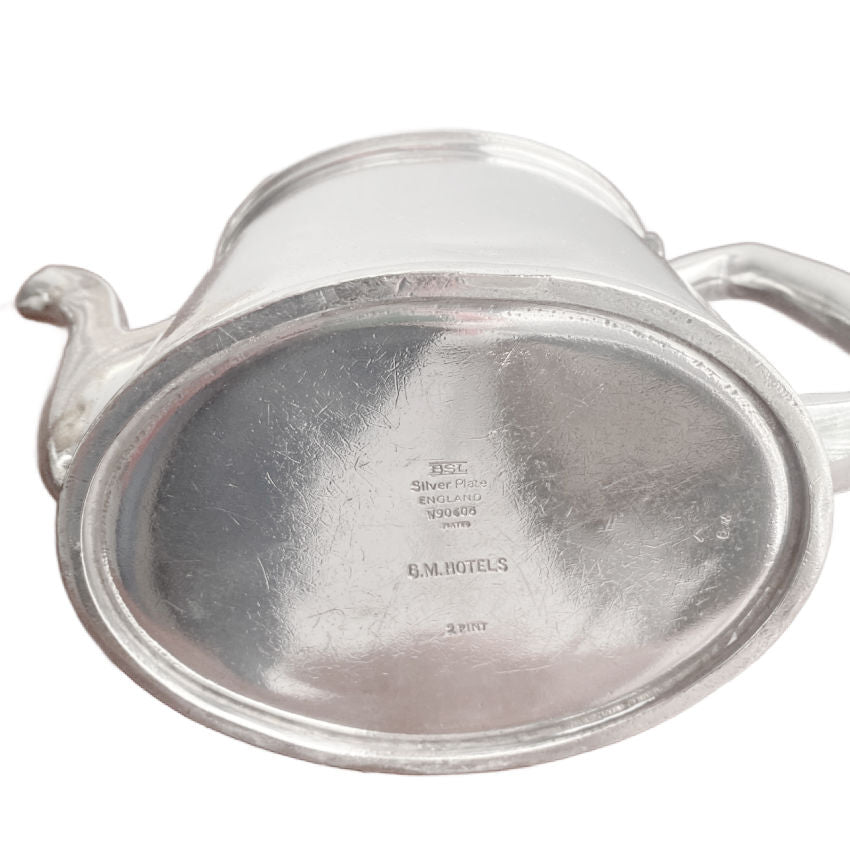 Hotel Silver 2 Pt. Tea Pot GM Hotels England