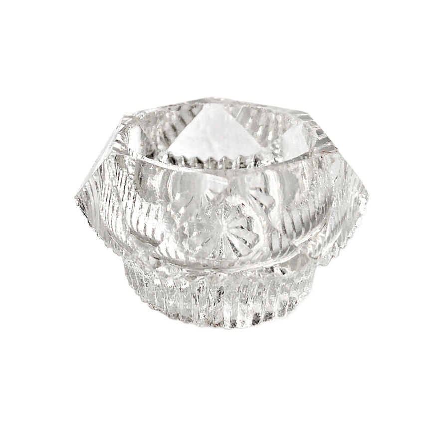 Art Deco Hand Cut Crystal Salt Cellars Set of 8
