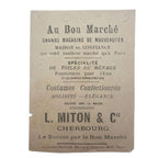 Antique Au Bon Marche Advertisement