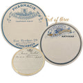 Authentic Antique Labels Unused Set of 3 Round II