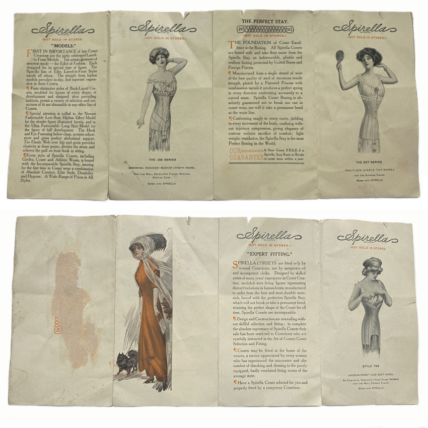 Antique Spirella Corset Phamplet