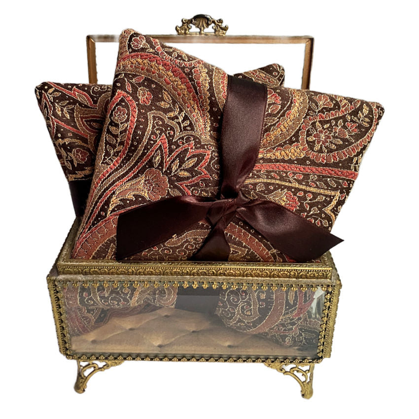 Vintage Paris paisley lavender sachet