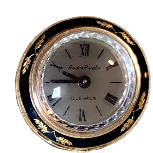Pin watch housing a Swiss 17-jewel movement signed André Rivollé