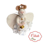 Celeste Holiday Felted Mouse Ornament