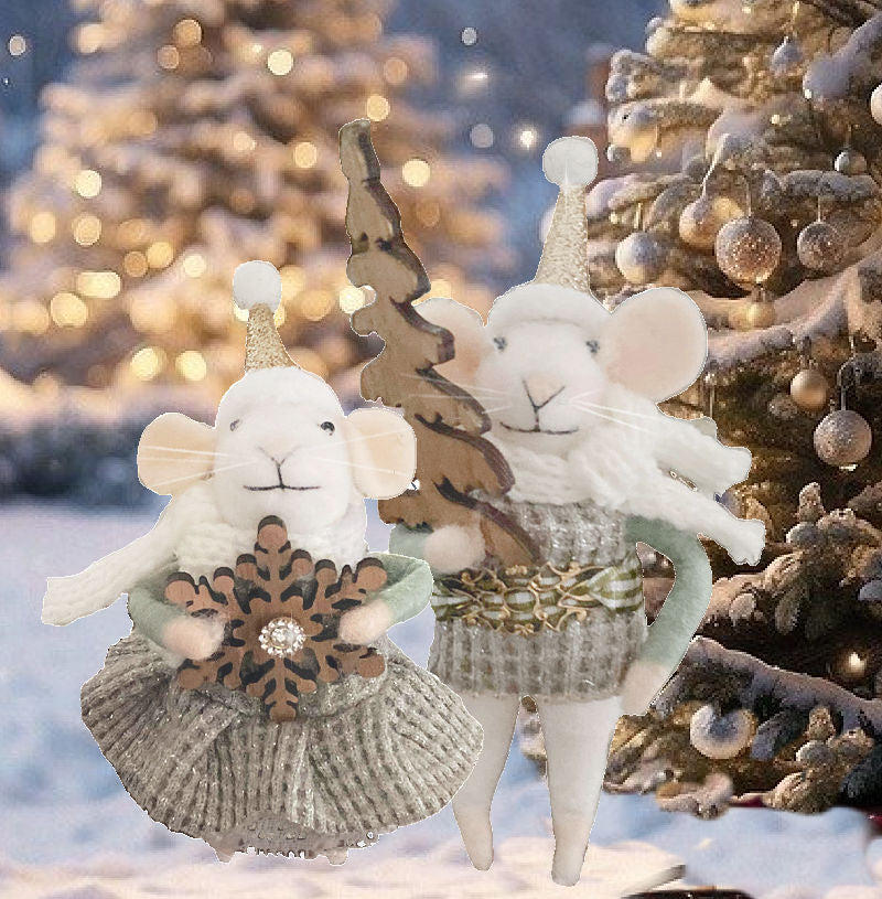 Clementine et Claude Holiday Mice