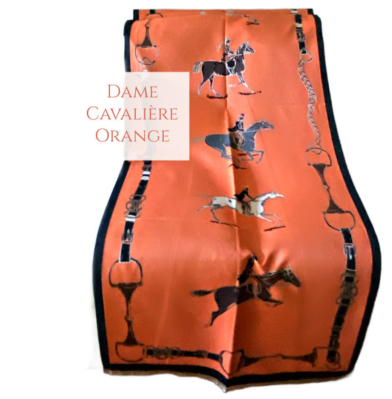 Dame Cavalière Large Wrap Orange