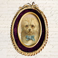 Antique 19th Century Gilt Photograph Frame with Merlot Velvet Insert