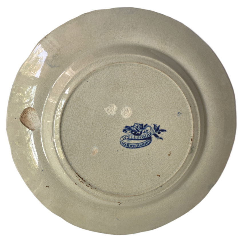 Early 1800's Staffordshire Historical Blue and White Plate