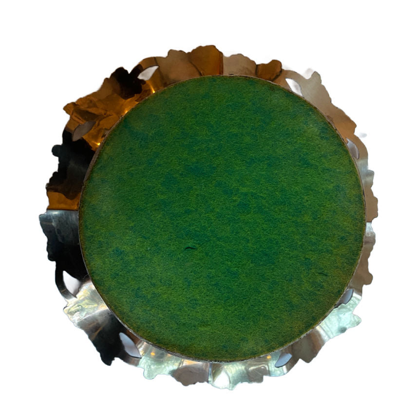 Silver-Plated Magnum Bottle Coaster — Elegant Entertaining & Table Display