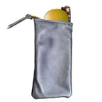 Luxury Hydrangea leather sunglasses case made in USA