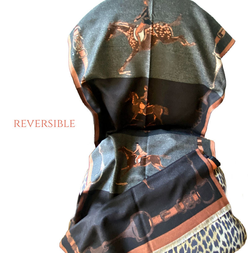 Dame Cavalière Large Wrap Orange