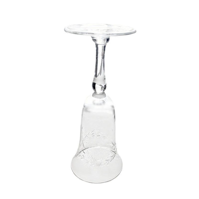 Vintage glass stemware set of 6 for bar cart