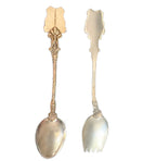 European Enameled Tea Service Spoon & Fork