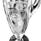 Exceptional Antique Etched Glass Pitcher