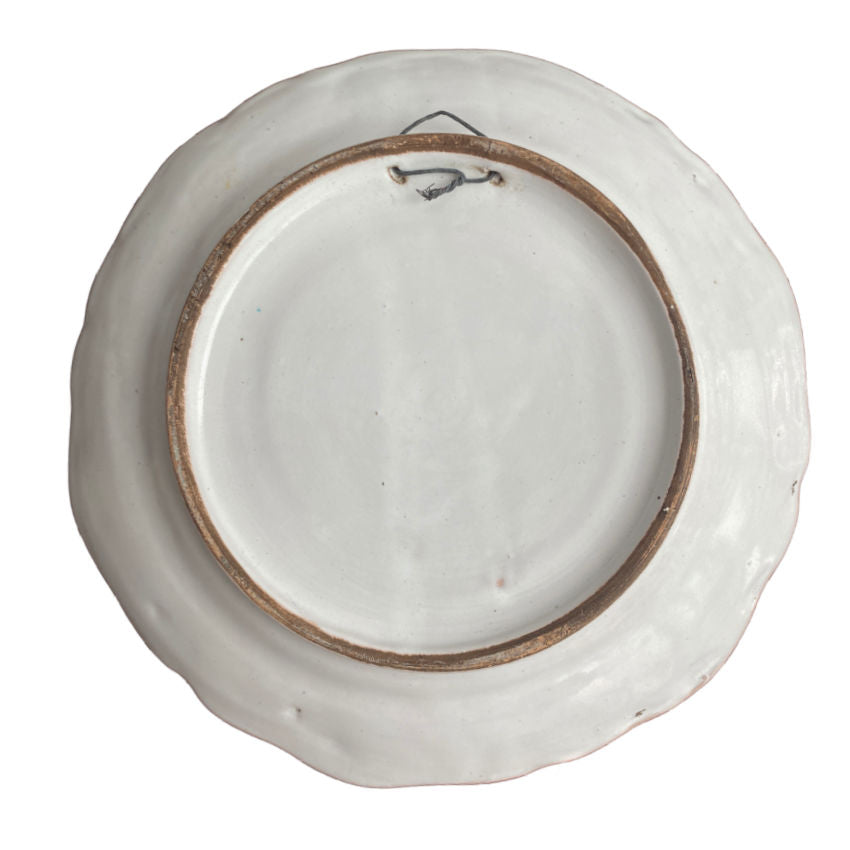 Exceptional French Hand Painted Faience Plate