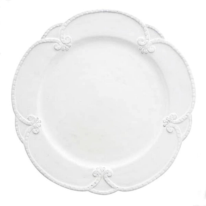 Arte Italica Bella Bianca Rosette Dinner Plate Set of 4