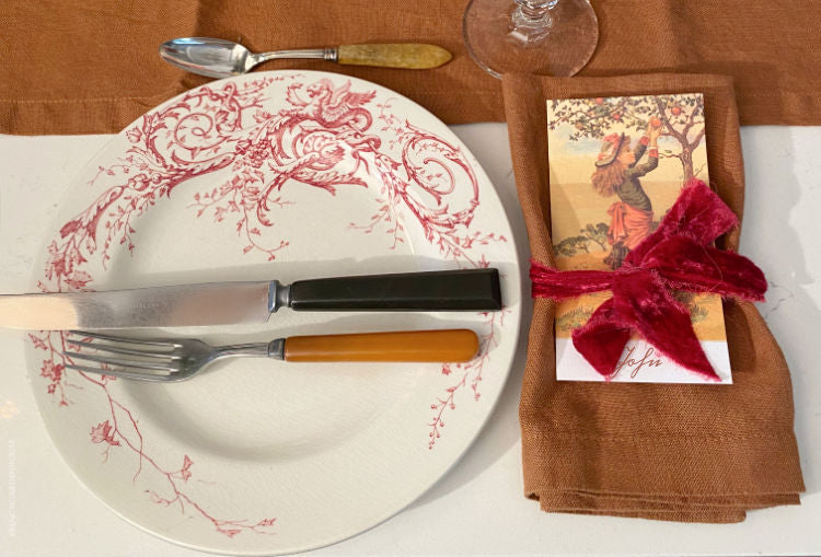 French Country fall table settings