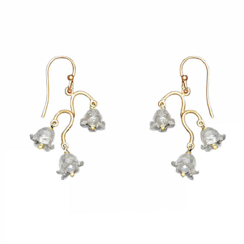 Fine Lily of the Valley Dainty Earrings