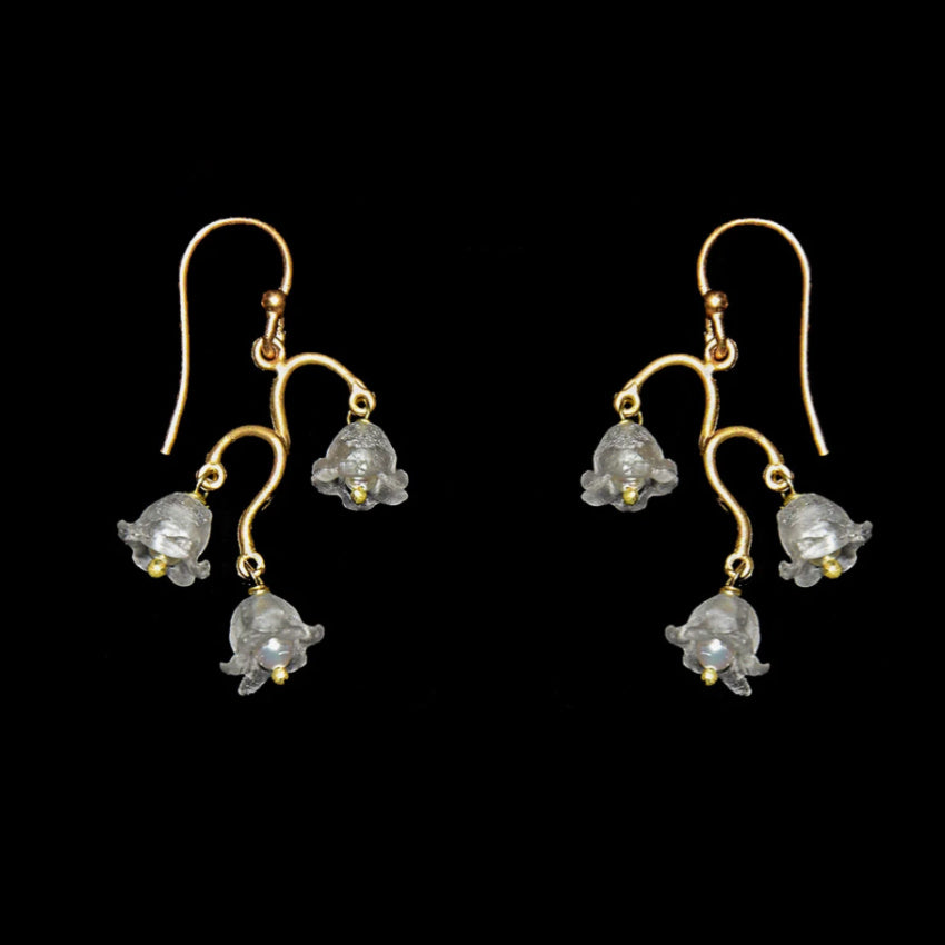 Fine Lily of the Valley Dainty Earrings