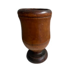 Antique hand turned wood apothecary