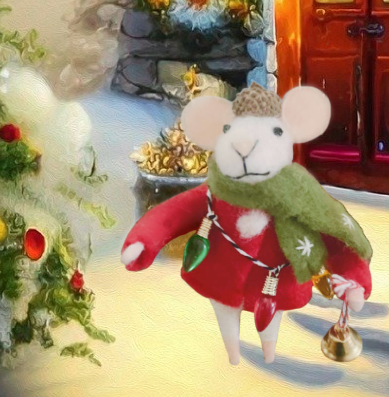 shop felted mice ornaments