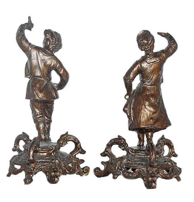 Antique French Bronzed Courting Couple