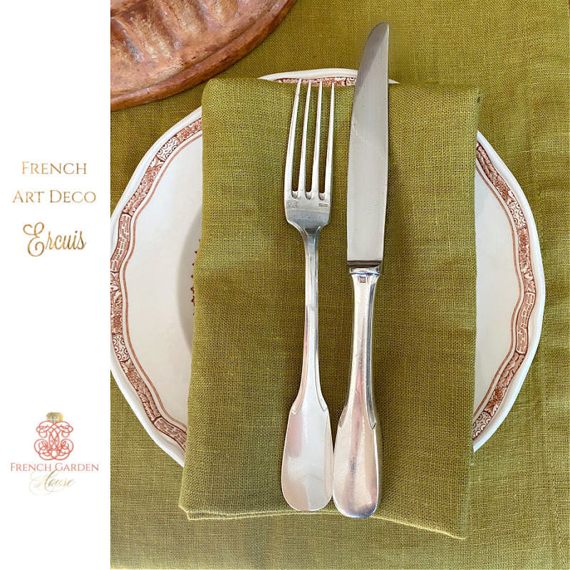 Sterling silver platd Ercuis French flatware set