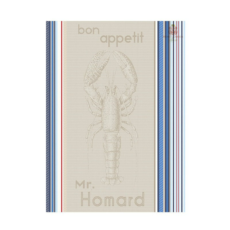 French Brittany Lobster Drying Tea Towel - Back in Stock!