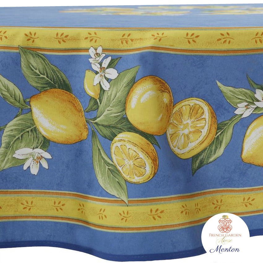 French Avignon Cotton Menton Round Tablecloth