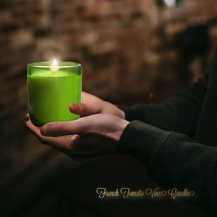 best luxury French Green Designer Tomato Green House candle