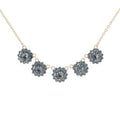 Elegant French necklace with sparkling Swarovski crystals, handmade with classic European findings. Timeless Parisian charm and craftsmanship.