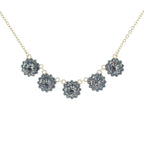 Elegant French necklace with sparkling Swarovski crystals, handmade with classic European findings. Timeless Parisian charm and craftsmanship.