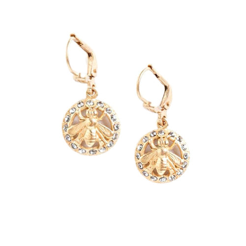 Swarovski Small Bee Earring Gold
