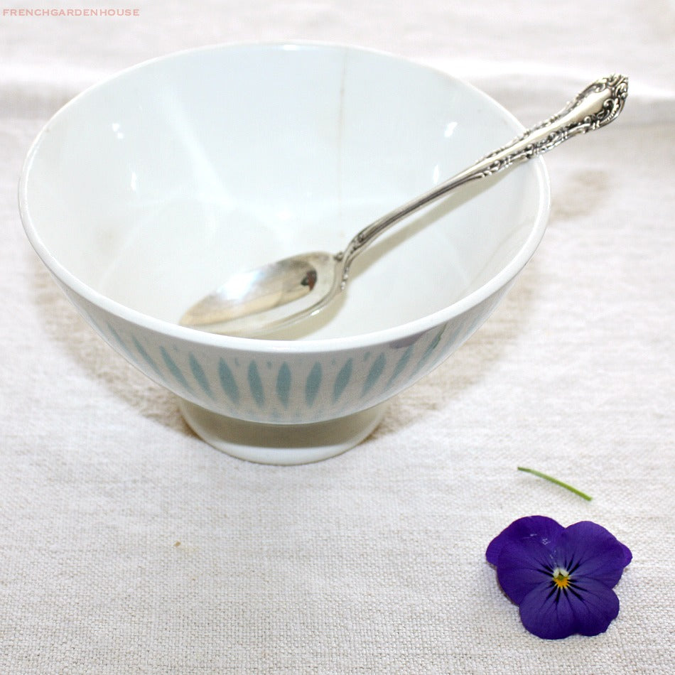 Antique French Blue Cafe au Lait Bowl