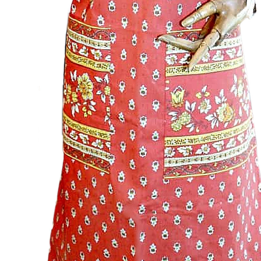 French Country Provence Floral Cotton Apron