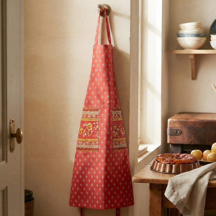 French Country Provence Floral Cotton Apron