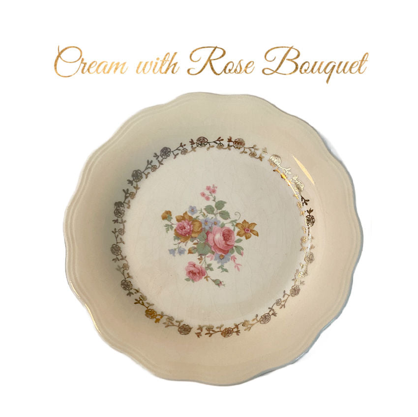 French Egg Soaps on Antique or Vintage Porcelain Saucer