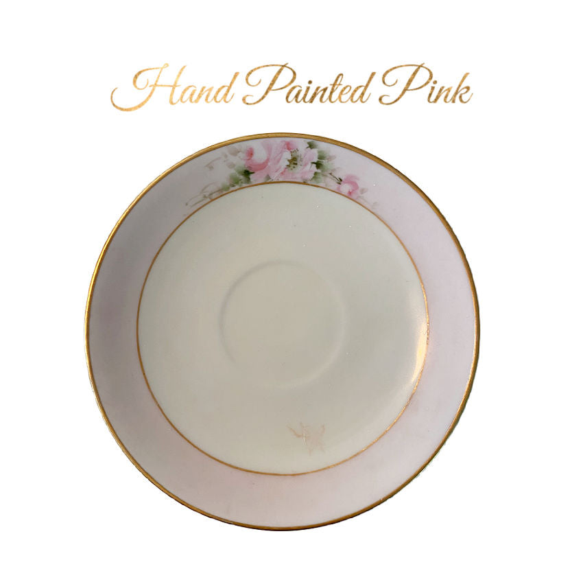 French Egg Soaps on Antique or Vintage Porcelain Saucer