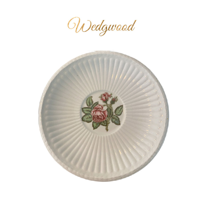 French Egg Soaps on Antique or Vintage Porcelain Saucer Edme Rose