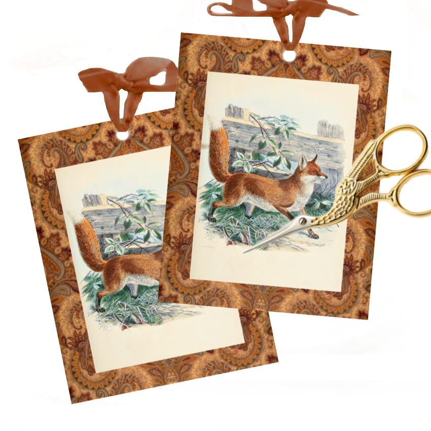 French Country Fox Luxury Gift Tags