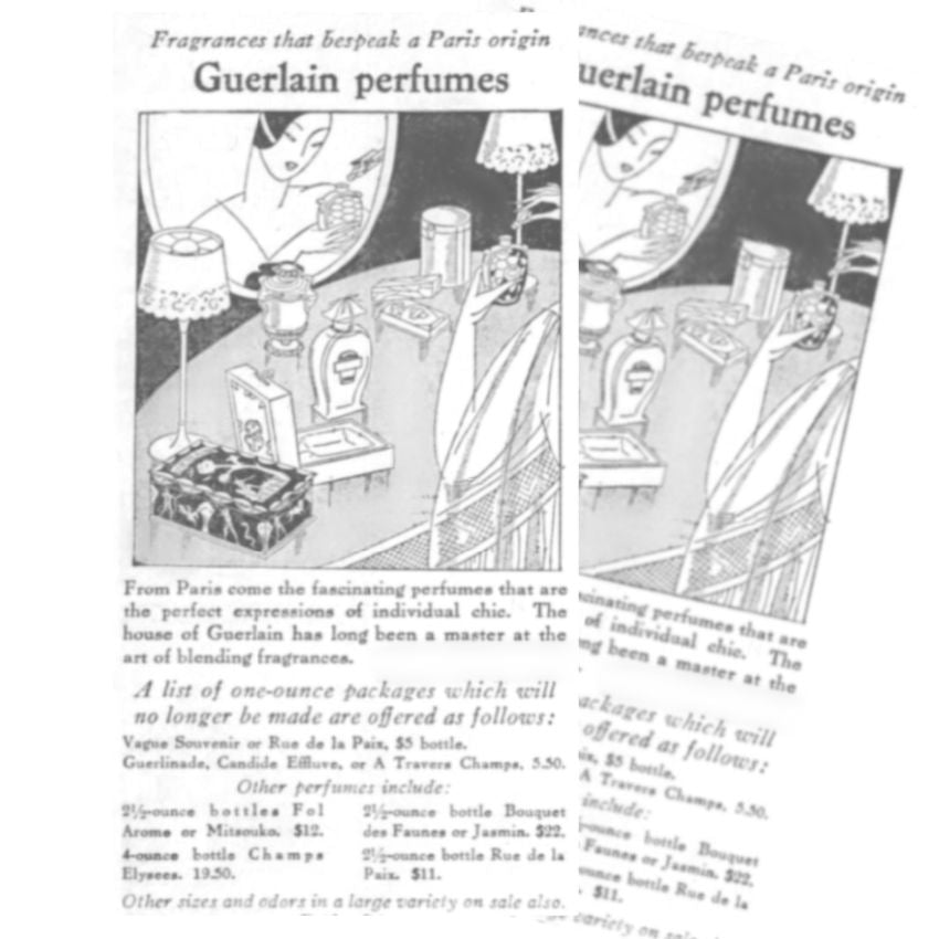 French Guerlain Mitsouko Parquet Perfume Box