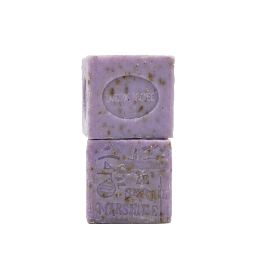 French Savon de Marseille Lavender Soap Cubes Set of Two